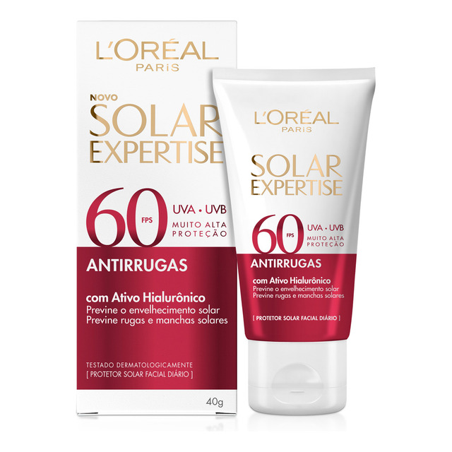 Protetor Solar Antirrugas Facial Fps60 40g L'oréal Paris Protetor Solar Antirrugas Facial Fps60 40g L'oréal Paris