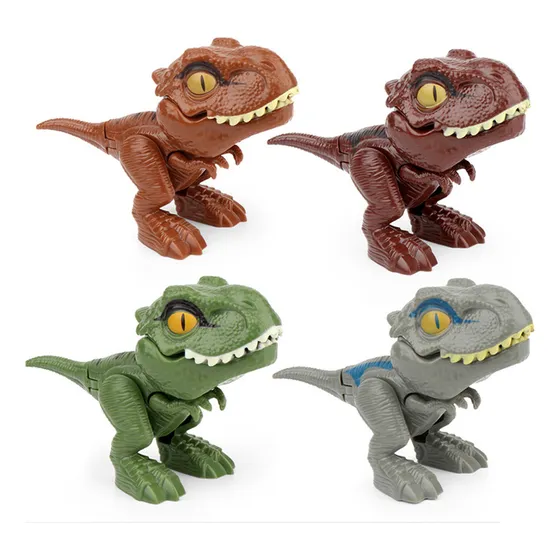 Juguete Para Niños Con 4 Dinosaurios Que Muerden