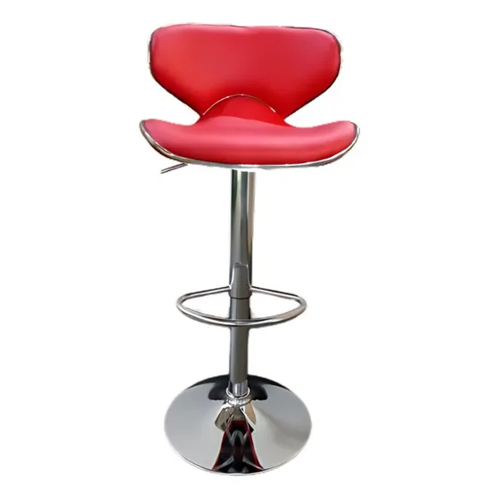 Silla Taburete Barra Mesón De Cocina Isla Ajustable Rojo