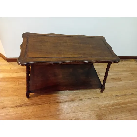 Mesa Ratona De Centro Antigua Estilo Provenzal Francés