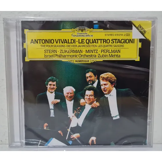Cd Vivaldi - The Four Seasons Stern Zukerman Mintz (lacrado)