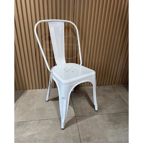 Silla Comedor Moderna Tolix De Metal Colores Variados 