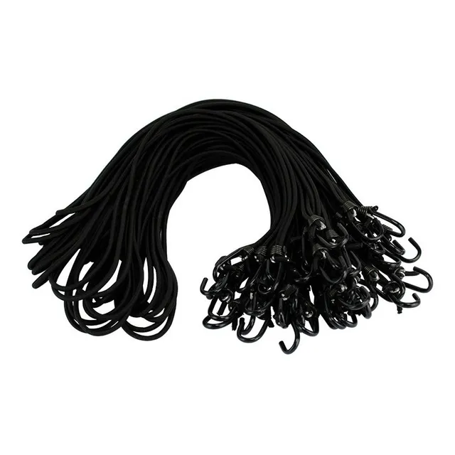 Extensor Elastico Caminhão Corda Lona C/ Gancho 50 Un 60 Cm