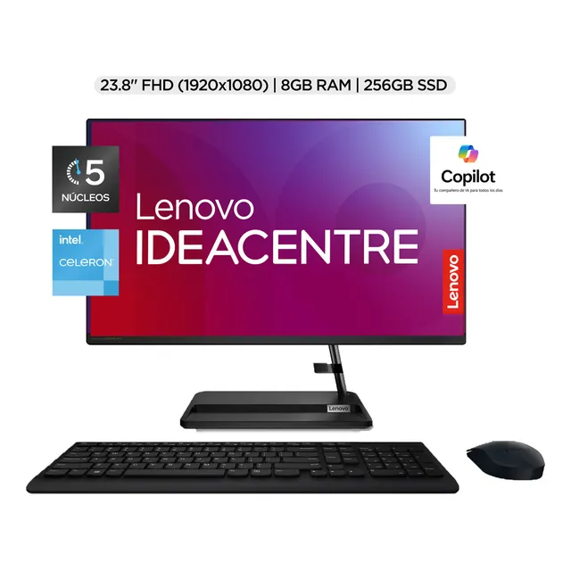 Lenovo Aio 24 Celeron 8gb 256ssd