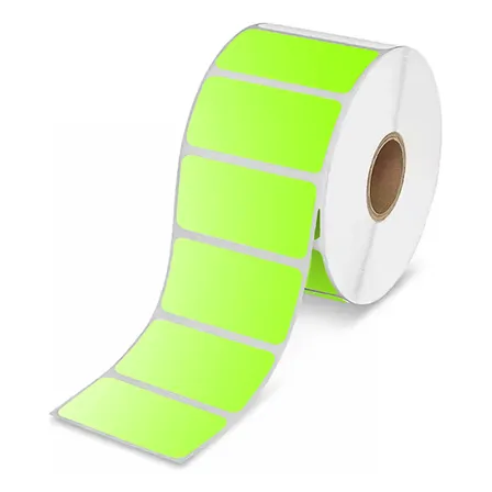 Rollo Etiquetas Térmicas Adhesiva Verde 50x30mm 1000u Color Verde 50x30
