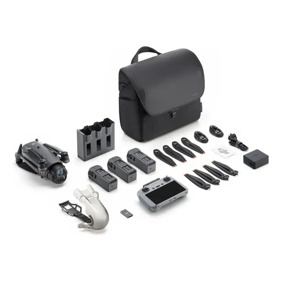 Drone DJI CHINA DJI Mavic 4 Pro Fly more Combo Drone DJI Mavic 4 Pro Fly More Combo (DJI RC 2) com câmera dupla, cinza 6K, 3 baterias