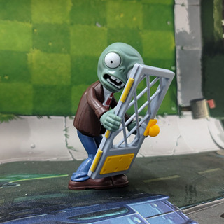 Plants Vs Zombies Iron Mesh Door Zombie Bagged Model Plants Vs Zombies Iron Mesh Door Zombie Bagged Model