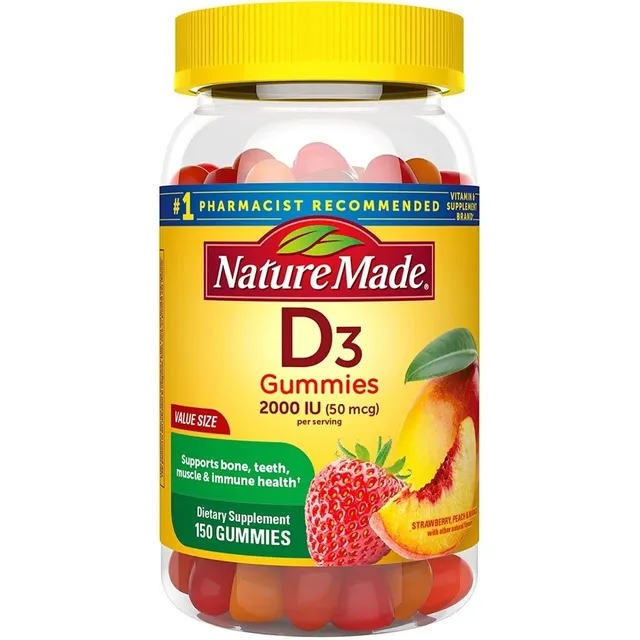 Gomitas Vitamina D3 2000iu 50mcg Salud Total Nature Made Sabor Frutos