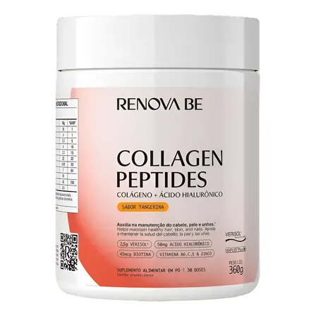 Collagen Peptides Renova Be Ácido Hialurônico 30 Doses Tangerina