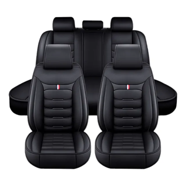 Kit Funda Cubre Asiento Auto Premium Luxury Con 4 Almoadilla