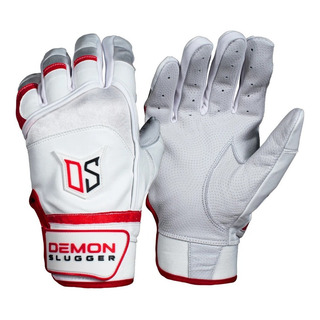 Guantes De Bateo Demon Slugger Ds Classica Blanco Rojo Chica Guantes De Bateo Demon Slugger Ds Classica Blanco Rojo Chica