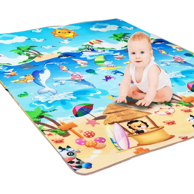 Alfombra Antigolpe Doble 180x150 Gruesa Infantil Bebé El Rey
