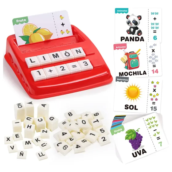 Juego Didáctico Números Y Letras, Montessori 2 En 1