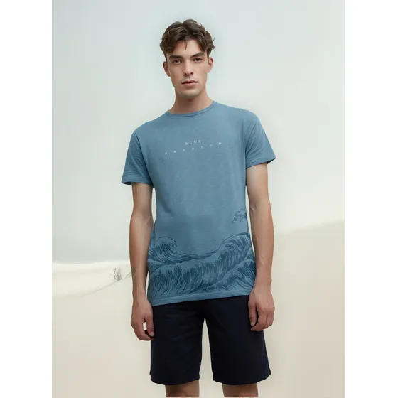 Bermuda Hombre  Azul Seven Algodón 45100341-51898
