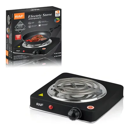 Cocina Eléctrica 1000w 1 Quemador Portátil Acero Inoxidable