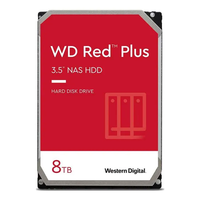 interno Western Digital WD Red Plus WD80EFPX 8TB rojo