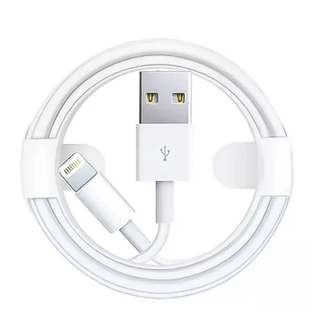 Cable USB cargador usb a Lightning 1 Metro Blanco