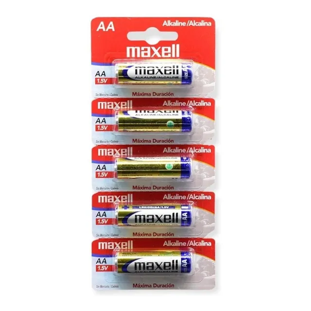 Pack 5 Pilas Alcalinas Maxell Tamaño Aa / Sanfex S99992a