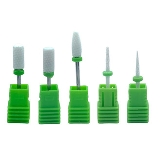 Kit 5 Puntas Para Drill Grano Grueso De Cerámica . Uñas Kit 5 Puntas Para Drill Grano Grueso De Cerámica . Uñas