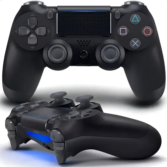 Controle Joystick Sem Fio Ex Decor para PS4 Bluetooth Preto