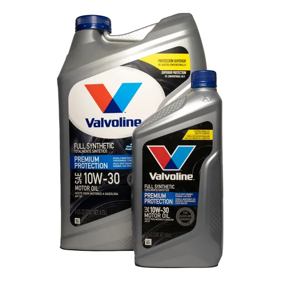 Valvoline 10w30 / 100% Sintético / Galon + Cuarto (5,67l)