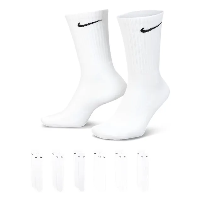 Medias Largas Nike Sx7666 Algodón 6 Pares Adultos