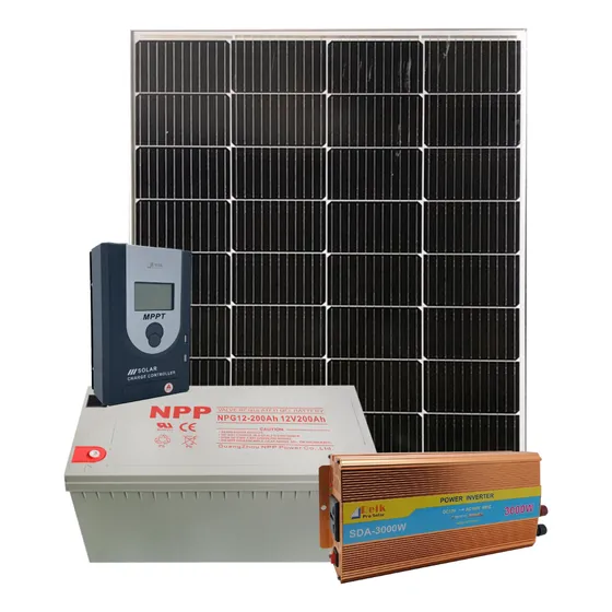 Kit Solar Onda Modificada 3000w Bateria Gel 200 Panel 450w