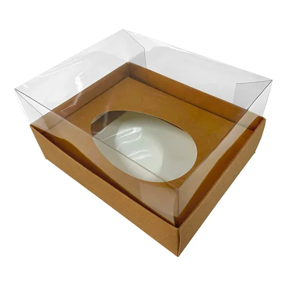 Caixa Meio Ovo Colher Páscoa 350g Com 5 Embalagens