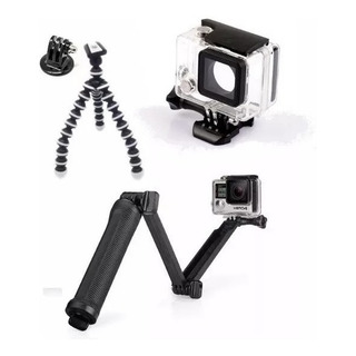 Caixa Estanque Gopro Hero 3 3+ 4 BastĂŁo 3 Way TripĂ© FlexĂvel Caixa Estanque Gopro Hero 3 3+ 4 BastĂŁo 3 Way TripĂ© FlexĂvel