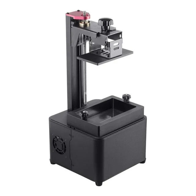 Mini Impresora 3d Ultra Alta Definición + 250 Ml Resina Roja Color Negro