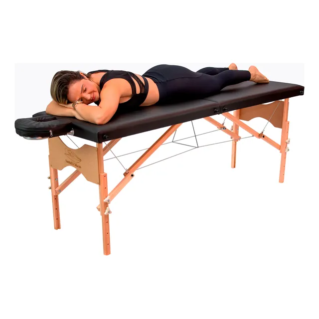 Maca Massagem Com Altura Regulável Cabo De Aço Suporta 300kg