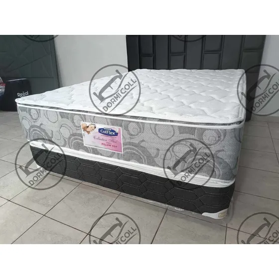 Colchon Colflex Collection Flex Doble Pillow Ortopédic Queen