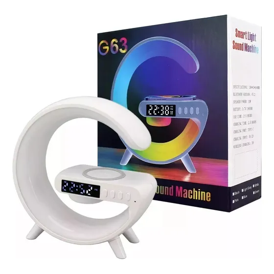 Lampara Rgb Corneta Inteligente G63 Despertador Cargador