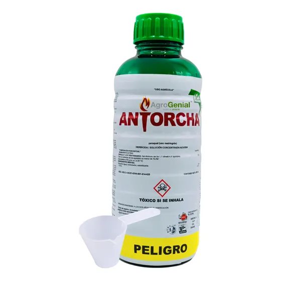 Antorcha Herbicida Paraquat Para Pastos Y Hoja Ancha 900ml