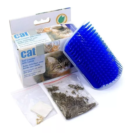 Cepillo Rascador Masajeador Para Gatos + Catnip 