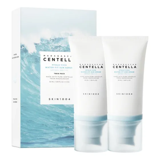Skin1004 Madagascar Centella Fit Sun Bloqueador 50ml Pack X2 Todo Tipo De Piel Día/noche
