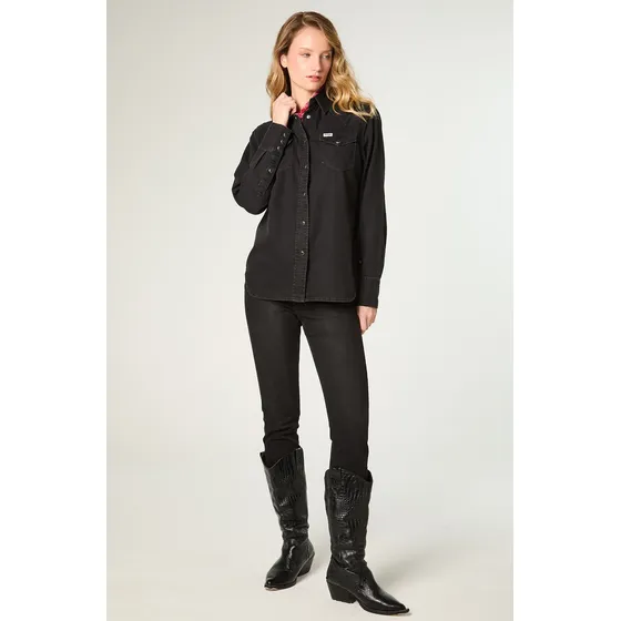 Jeans Mujer Skinny Black Wash