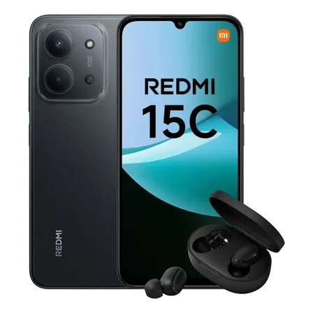 Xiaomi Redmi 15c 256gb 8gb Ram Dual Sim + Brindes Preto