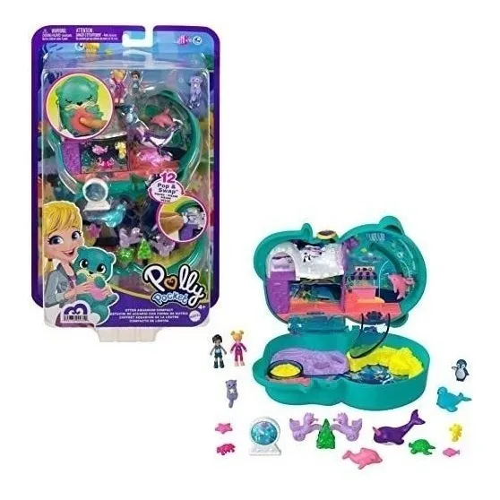 Juego De Acuario Con Micro Polly & Nicolas Dolls