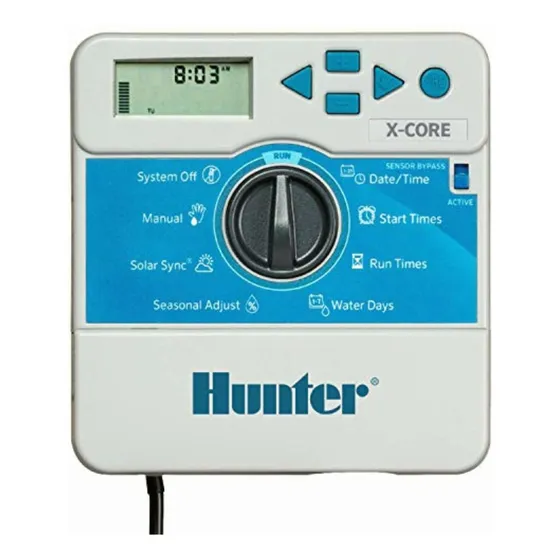 Hunter Rociador De Riego Xc600i X-core 6 Estaciones Driver