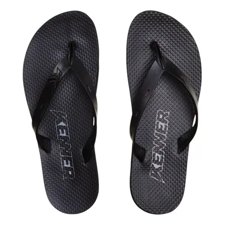 Sandália Sem Gênero Kenner Summer Preto Liso 41 Br