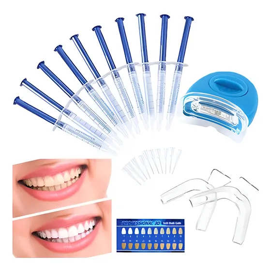 Blanqueador Dental De Dientes Kit 10 Jeringas 44% Dentista