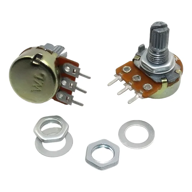 Potenciómetro Lineal 10k 24mm Giratorio Sin Interruptor