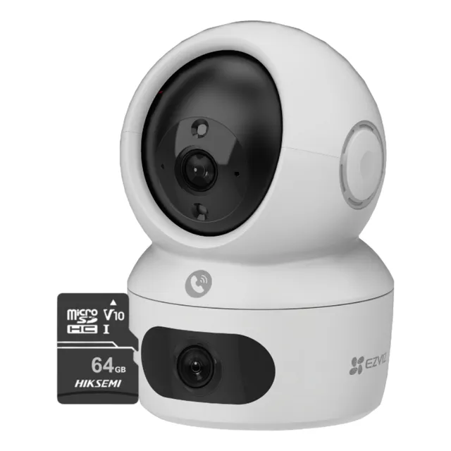 Cámara De Seguridad H7c Doble Lente 2k+ & 2k+ Sd 64 -  Ezviz