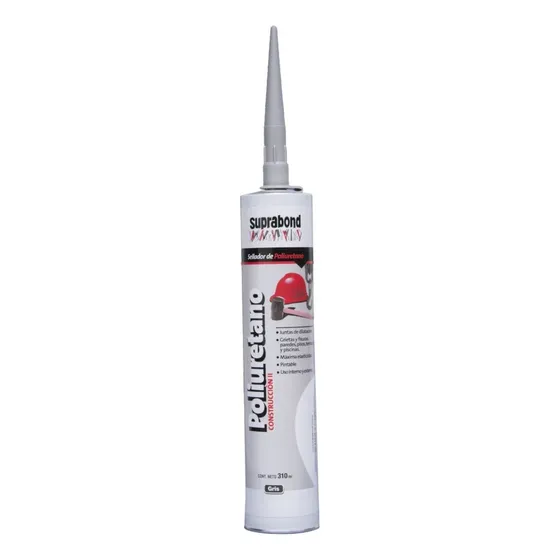 Sellador Suprabond Poliuretano Construcción 310ml Color Gris