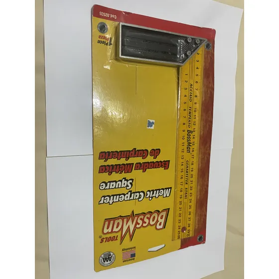 Escuadra Métrica De Carpintería Marca Bossman Escala En Cm