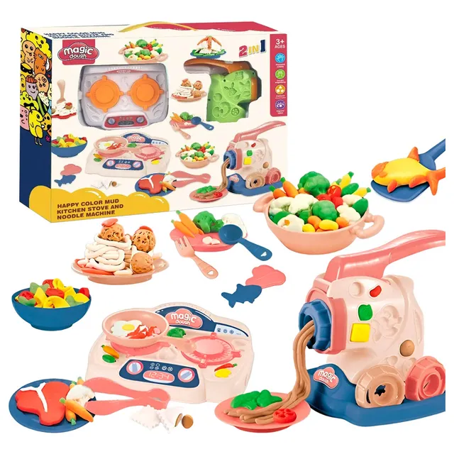 Set De Masas Play Fábrica De Pastas + Cocina 2 En1 - El Rey