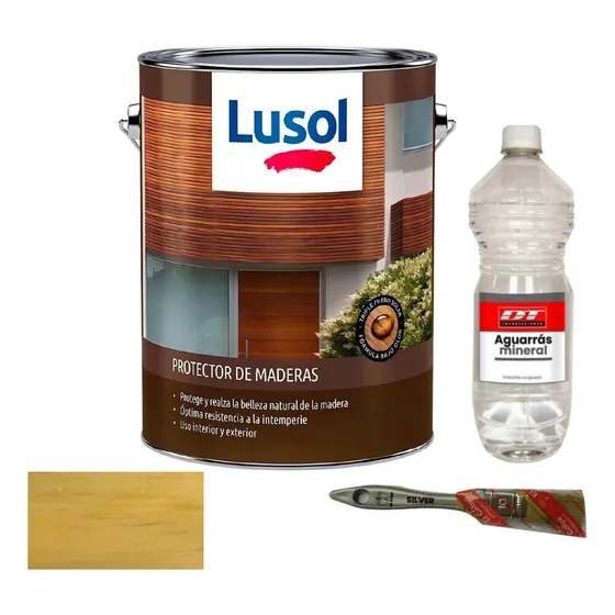 Protector Para Madera Interior Exterior Lusol 4 Lts.
