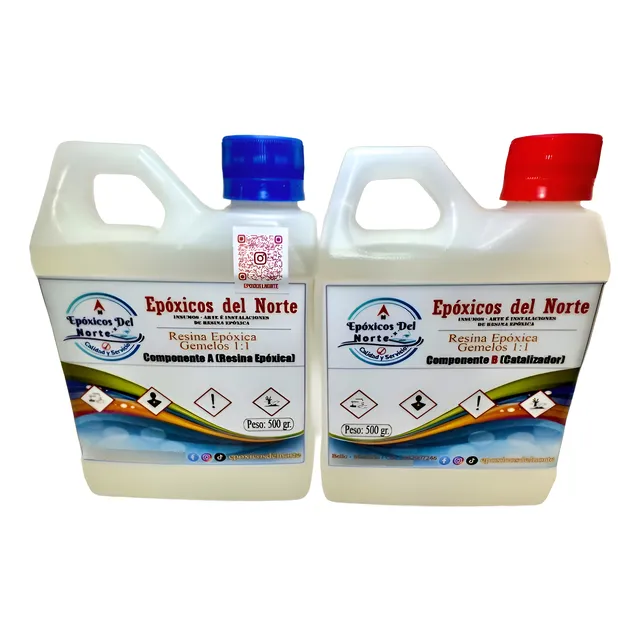 Resina Epòxica Gemelos Rígidos 1-1 Tipo Cristal 1kg