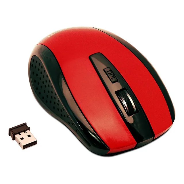 Mouse Inalámbrico 2.4 Ghz Argom Mod. Argms0032 Rojo
